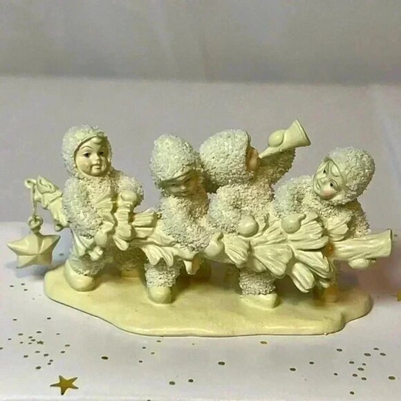 Dept 56 Snowbabies Miniatures Hi Ho Hi Ho To Frolic Lane We Go‎ #76711 With Box - Picture 2 of 9